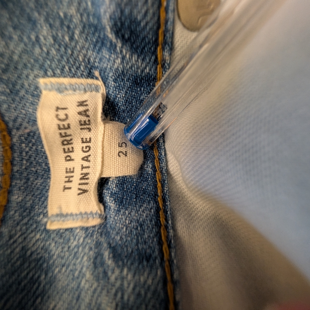 Madewell The Perfect Vintage Light Wash Jean Size 25 - Picture 4 of 6